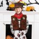 thumbnail image 2 of 1 Set Cowboy Costume Cowboy Fancy Dress Baby Cowboy Outfit Cosplay Cowboy Costume Halloween Dress Up Kit For Toddlers Boys, 2 of 4