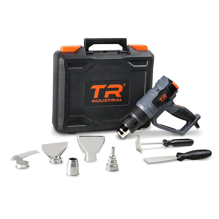 TR Industrial 1700W Digital Heat Gun Kit, Digital Controls with Memory  Settings, Large LCD Display 