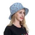 thumbnail image 6 of Honeii French Bulldog2 for Unisex Bucket Hat Waterproof Rain Hat Reversible Shiny Rave Bucket Hat for Concert Festival Boonie Cap, 6 of 6