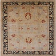 thumbnail image 1 of Ahgly Company Indoor Square Mid-Century Modern Sienna Brown Oriental Area Rugs, 7' Square, 1 of 6