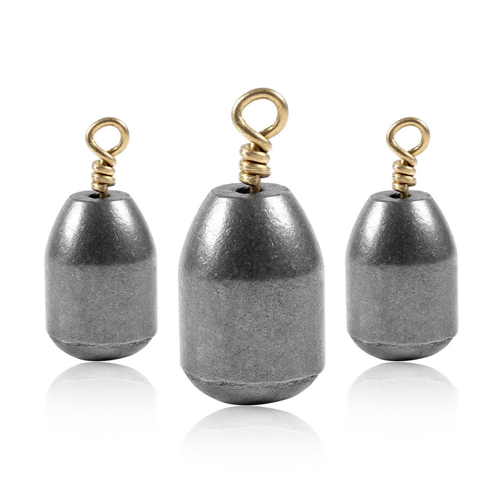 10 Pcs/set Fishing Sinkers Copperzinc Alloy Multispecification Electroplated Fish Sinker