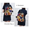 thumbnail image 4 of FORMRS Women's Travel Backpack Purse Anti-Theft Hidden Pockets Casual Shoulder Bag, Large Colorful Flowers Pattern, 4 of 7