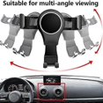 thumbnail image 5 of For A3 8v S3 2014-2019 Mobile Phone Holder Mobile Mount Car Mount Accessories Black, 5 of 5
