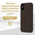 thumbnail image 2 of Case Yard Wooden Case for iPhone-X Soft TPU Silicone cover Slim Fit Shockproof Wood Protective Phone Cover for Girls Boys Men and Women Supports Wireless Charging Arrow Pattern Design, 2 of 7