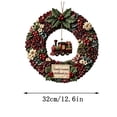 thumbnail image 2 of Christmas Fabric Punch Needle Wreath DIY Kit,Three-Dimensional Handmade Craft Set for Door Wall Holiday Decor., 2 of 6