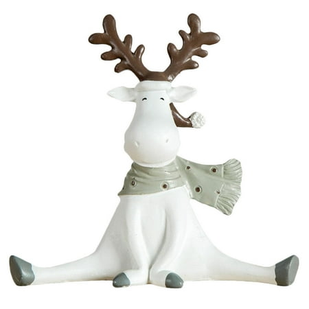 

Qumonin Christmas Reindeer Statue 14cm Holiday Gift