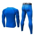 thumbnail image 2 of YUSHOW Mens Thermals Underwear Set Thin Wicking Base Layer Crew Neck Long Johns,Size M, 2 of 8