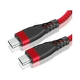 thumbnail image 6 of Bemz USB C Cable, Heavy Duty USB C to USB C Cable (3 Pack, 3 Feet), 60W/3A Power Delivery Charger Cable for Cricket Outlast - Red, 6 of 7