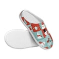 thumbnail image 3 of Lsque Warm Christmas Memories Pattern Womens Comfort Cotton on Scuff With Memory Foam and Anti-skid Sole Slipper-40/41, 3 of 7