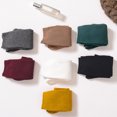 thumbnail image 4 of Dengjunhu Autumn Winter Solid Color Breathable Cotton Elastic Middle Tube Pile Heap Socks, 4 of 7