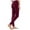 Wine, variant on Over Size Women High Waisted Cargo Pants Women's Casual Trousers Solid Elastic Waist Pants Stretchy Stylish Pants Yoga Cargo Pants With Pocket Gift for Adults Ndbuld Dark Blue S