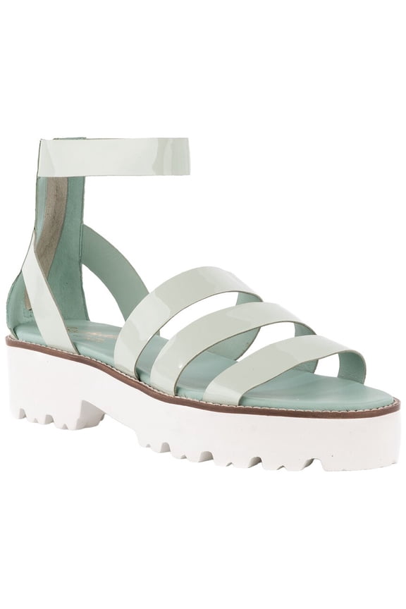 Nightlife Leather Sandal, 9, Green
