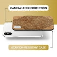 thumbnail image 6 of Case Yard Wooden Case Outside Soft TPU Silicone, Slim Fit Shockproof Wood Protective Phone Cover for Girls Boys Men and Women, Supports Wireless Charging Bohemian Flower Design case for iPhone-XS-Max, 6 of 7