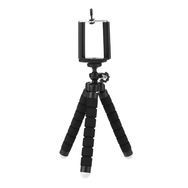 Soporte Trípode Flexible para Monopié Con Clip para (negro