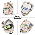 thumbnail image 5 of FORMRS Mini Backpack Purse for Women Quilted Travel Daypack Casual Shoulder Bag, Beige Retro Flower, 5 of 7