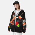 thumbnail image 3 of Kdxio Sushi Print Women Men Sun Protection UPF 50+ Jackets Zip Up Long Sleeve Hoodie Hiking Lightweight with Pockets, 3 of 7