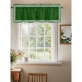 thumbnail image 2 of Valances for Windows Dark Green Abstract Art Rod Pocket Cafe Window Treatments Valance Curtains for Kitchen Bathroom Laundry Basement Windows 60"x14", 2 of 9