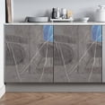 thumbnail image 4 of weibbin Faux Marble Patterned Adhesive Film For Kitchen Countertops Cabinets And Cabinet Doors Waterproof Oil Resistant 118 X 24 In, 4 of 6