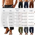thumbnail image 3 of Lenpel Men's Cotton Linen Pants Fall Lightweight Elastic Waist Harem Pants Solid Color Loose Fit Trousers with Pockets(Wine,XX-Large), 3 of 7