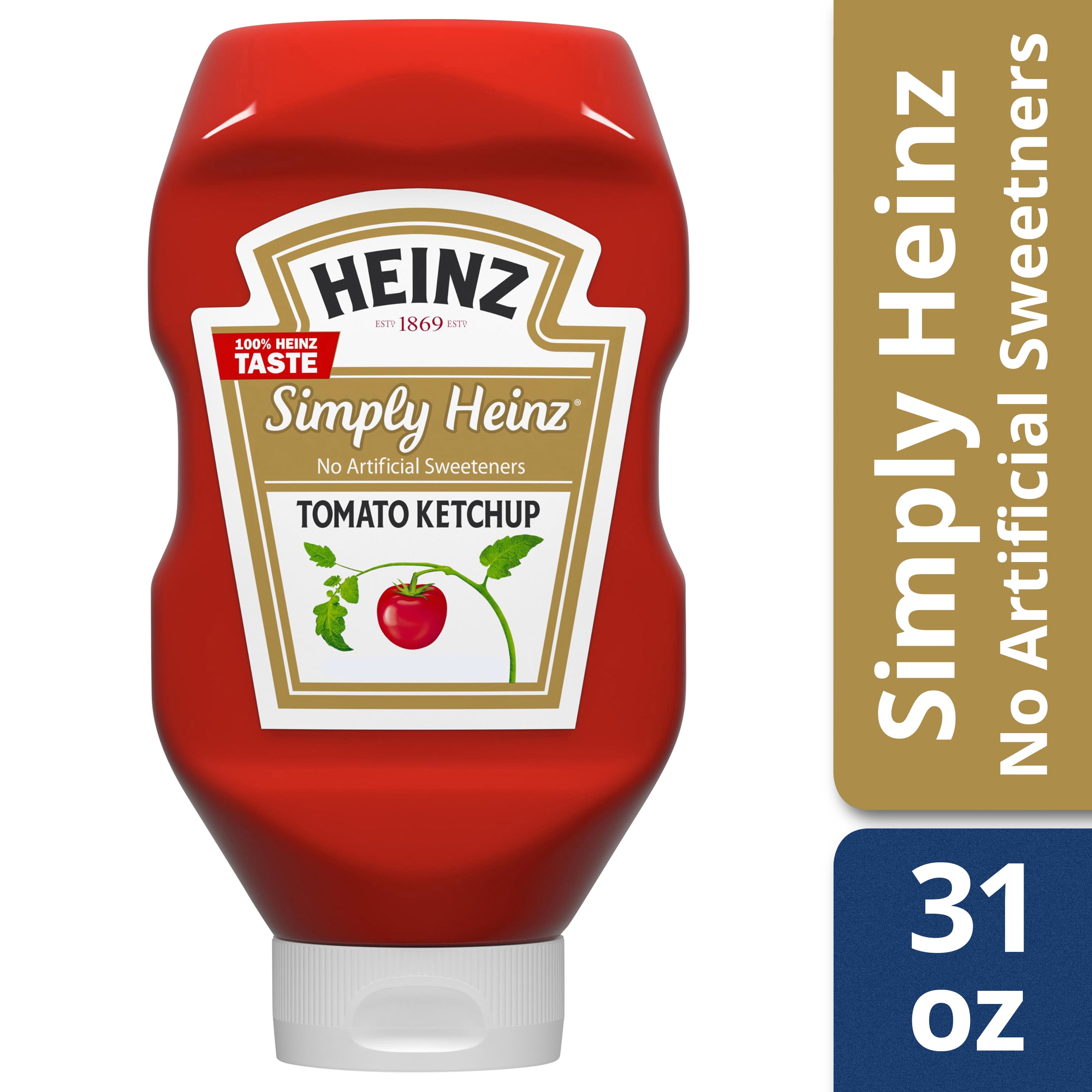 Heinz Simply Heinz Tomato Ketchup, 31 oz Bottle