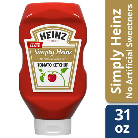 (2 Pack) Heinz Simply Heinz Tomato Ketchup, 31 oz (Best Tomato Ketchup In India)