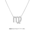 thumbnail image 3 of Constellation Theme Friendship Necklace Creative Comfortable Ins Exquisite Durable Rust-proof Lightweight Fashion Accessory Virgo Silver, 3 of 5