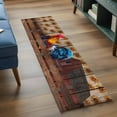 thumbnail image 5 of Farmhouse Rooster Kitchen Runner Rug 2x6 Washable Runners for Hallway Non Slip Vintage Farm Chicken Sunflower Wooden Large Area Rug Indoor Floor Carpet for Bathroom Laundry Entryway Bedroom, 5 of 8