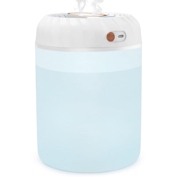 Treamon Cool Mist Humidifier for Home, 3L Baby Humidifier with 7 Color Light, Essential Oil Diffuser for Large Room Plants Nursery Office, Auto Shut-off and BPA Free for Safety