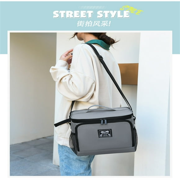 Lonchera, loncheras bento, loncheras térmicas para adultos y niños, bolsas térmicas para almacenar alimentos, bolsa térmica de aluminio con correa para el hombro, bolsas de almacenamiento