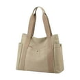 thumbnail image 2 of Aodebiao Tote Bags for Women Canvas Tote Purse Crossbody Bags with Pockets Top Handle Shoulder Handbags Satchel Bags for Women, 2 of 6
