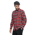 thumbnail image 5 of Ashford & Brooks Men's Flannel Plaid Long Sleeve Button-Up Shirt, 5 of 5
