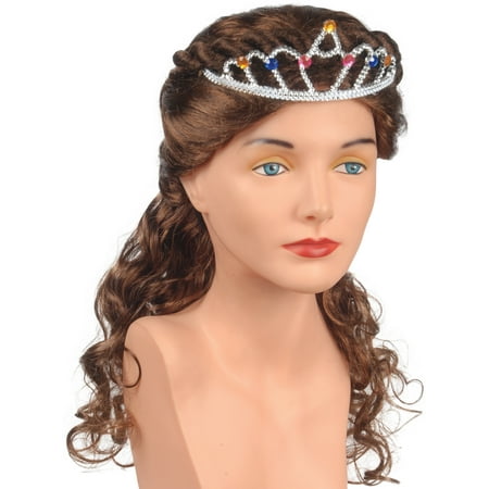 Princess Brown Wig - Star Power Renaissance Princess Curly Twists Adult Wig, Brown, One-Size