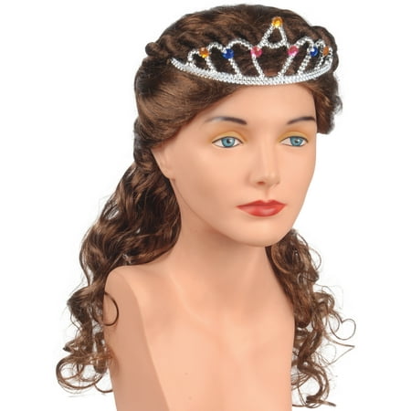 Star Power Renaissance Princess Curly Twists Adult Wig, Brown, One-Size