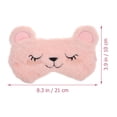 thumbnail image 3 of MasteelfCA 2pcs Plush Eye Masks Eye Protective Patches Cartoon Shading Blindfolds, 3 of 7