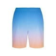 thumbnail image 5 of biudgviw Women's Gradient Casual Shorts Drawstring Elastic Waist Summer Shorts Loose Trendy Lounge Shorts with Pockets, 5 of 5