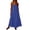 Blue, variant on Women's Square Neck Spaghetti Strap Loose Flowy Maxi Casual Dresses for Women Daily Minimalist Airy All-Day Effortless Comfort Wear