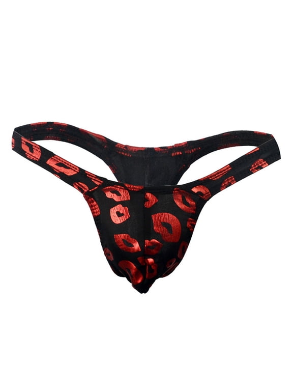 Men's Swim Shorts Fashion Sretch T-back Micro Thong Briefs Underwear Swimsuit