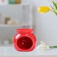 thumbnail image 1 of Ceramic Essential Oil Burner Melt Burner for Bathroom Meditation Kitchen Red, 1 of 8