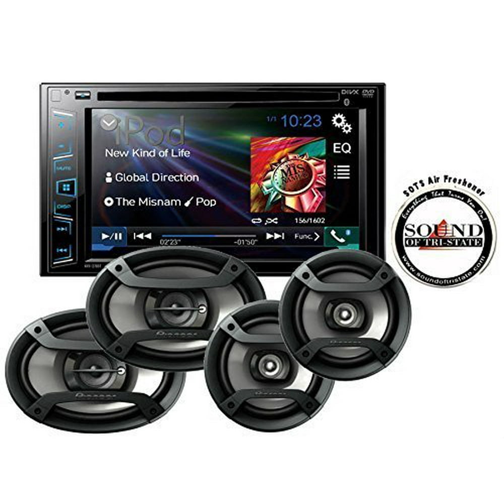 Pioneer AVH280BT In Dash Double Din 6.2" Touchscreen CD DVD Receiver