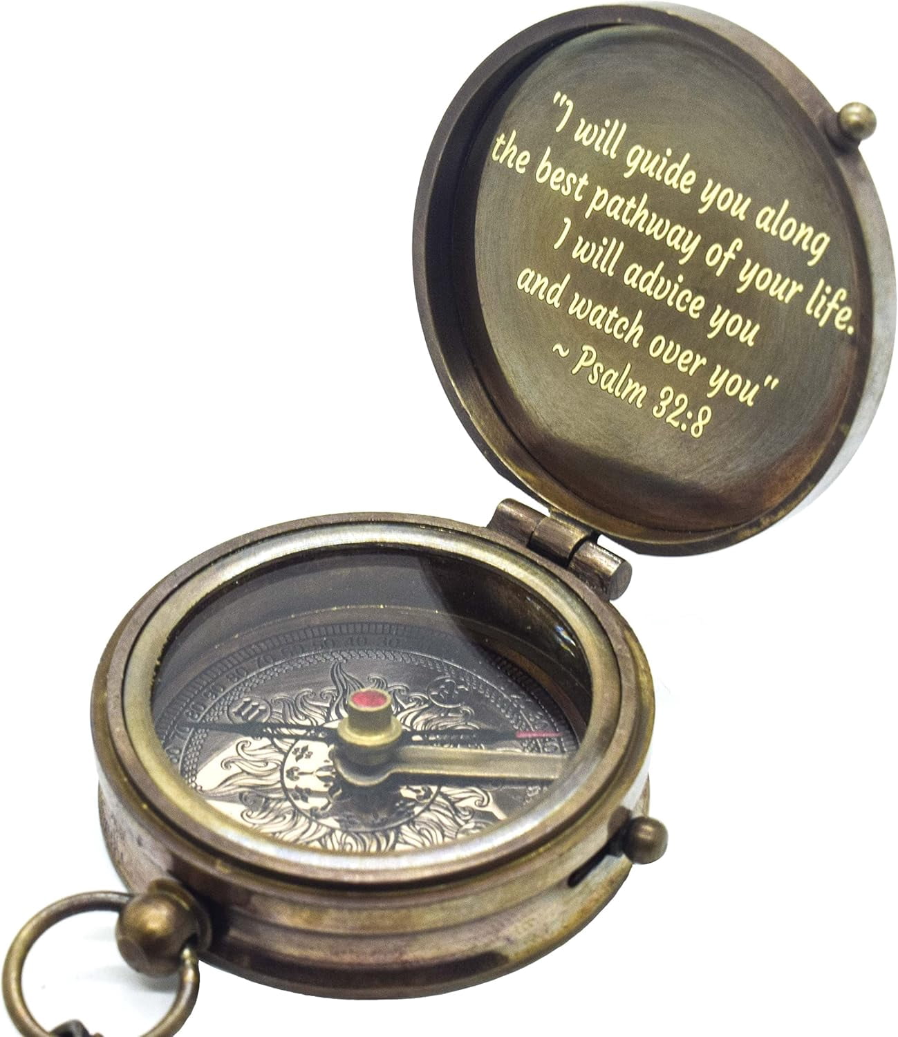 Engraved Compass Gift Holy Gift for Baptism, Communion Gift, Keepsake Compass, Gift for Son/Daughter/Grandson