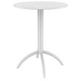 thumbnail image 1 of Pemberly Row Table Bistro Ronde Contemporaine pour Patio, Fini Blanc, 1 of 11