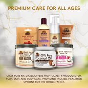OKAY Pure Naturals Hot Oil Treatment Coconut Oil - 6oz for Deep Conditioning and Hair Repair