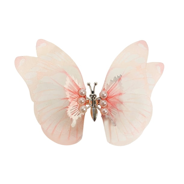 Pinzas para el pelo con forma de mariposa, regalos elegantes y dulces, tocados para niños, mujeres y niñas. rosa