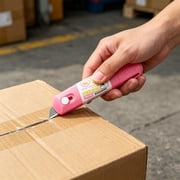 2 in 1 Privacy Wipe Box Cutter, Thermal Paper Eraser Pen with Mini Unboxing Knife, 2 in 1 Thermal Label Eraser with Box Cutter Knife for One Smear Printed Text Covering, Labels, Packages (1Pc)