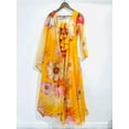 thumbnail image 3 of Soft Fabric Floral Printed Gown Set With Full Sleeves For Women's Party Wear, 3 of 9