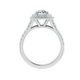 thumbnail image 3 of Oryn Jewel 1.7 Ct Round Cut Lab-Created Diamond Ring - Hidden Halo Solitaire with Accents - 14K White Gold Over Engagement Ring - Timeless Style for Women - Beautiful Gift for Her, 3 of 6