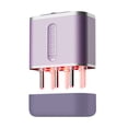 thumbnail image 2 of Fiudx Liquidación de ofertas flash Aplicador de líquido para cuero cabelludo, hecho de material de cuerno de vaca, masaje, peine guía superior de pelo ligero rojo, 2 of 6