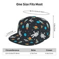 thumbnail image 6 of Haiem Space Classic Snapback Cap Flat Bill Hat Baseball Cap Adjustable Size Cotton Dad Hat, 6 of 9