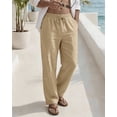 thumbnail image 2 of DOCVIT Mens Casual Pants Side Pockets Loose Fit with Elastic Waist Drawstring S-XXL, 2 of 7
