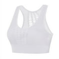 thumbnail image 3 of Women's Seamless Sports Bra Mesh Breathable Openwork Athletic Workout Tank Tops Longline Gym Fitness Running Yoga Tops, 3 of 5